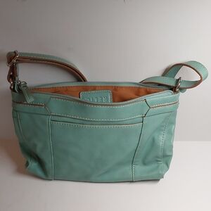 Relic Mint Green Leather Shoulder Bag